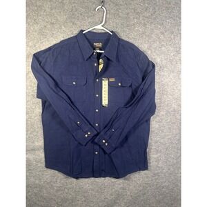 Guide Series Concord Chamois Shirt Mens XLT NavyBlue Cotton Heavyweight F615MWV1